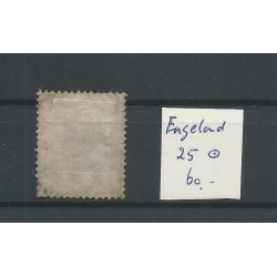 Engeland  nr 25 Queen Victoria 1865 VFU/gebr  CV 60 €