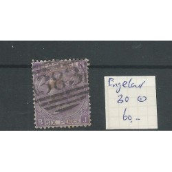 Engeland  nr 30 Queen Victoria 1867 VFU/gebr  CV 60 €