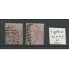 Engeland  nr 40x en 40y Queen Victoria 1875 VFU/gebr  CV 140 €