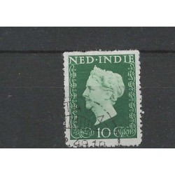Ned. Indie  345 Koningin Wilhelmina VFU/gebr CV 19 €