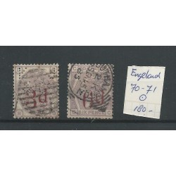 Engeland  nr 70-71 Queen Victoria 1883  VFU/gebr  CV 140 €