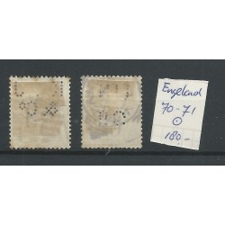 Engeland  nr 70-71 Queen Victoria 1883  VFU/gebr  CV 140 €