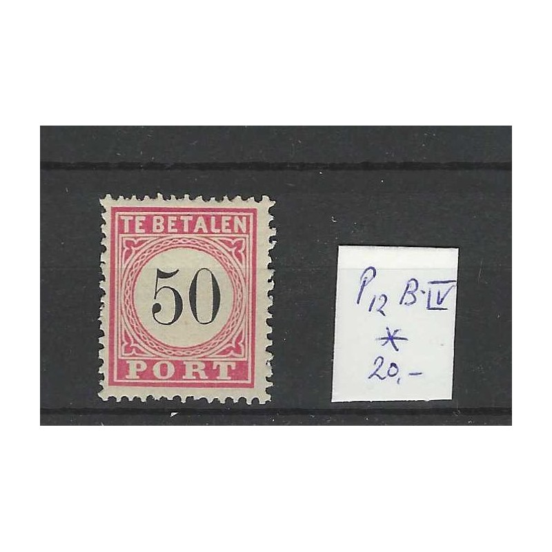 Ned. Indie  P12B-IV   Port 1874  MH/ongebr CV 20 €