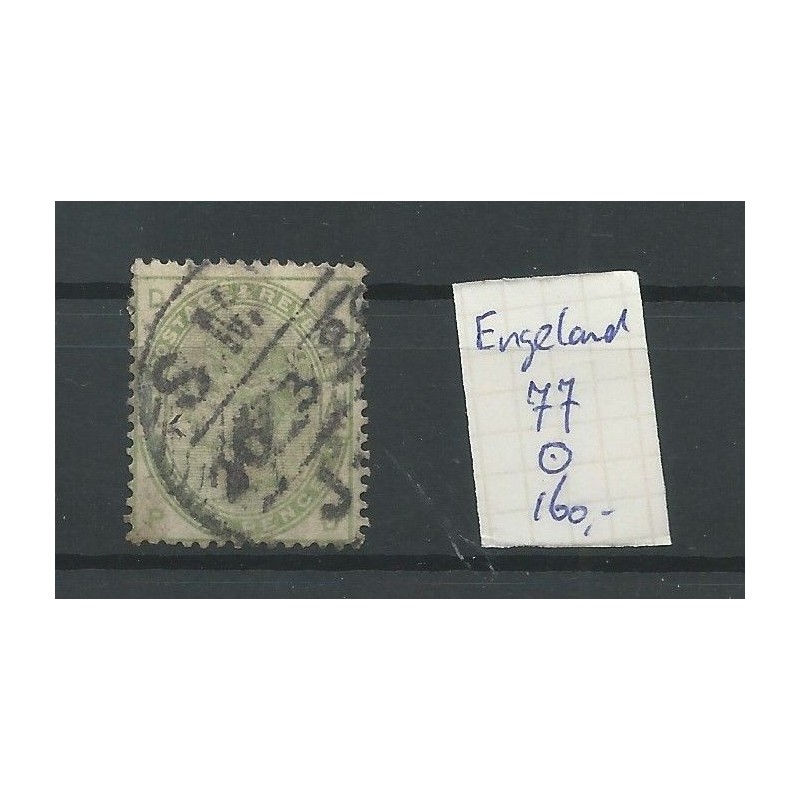 Engeland nr 77 Queen Victoria 1884 VFU/gebr CV 160 € Engeland nr 77 Queen Victoria 1884 VFU/gebr CV 160 €