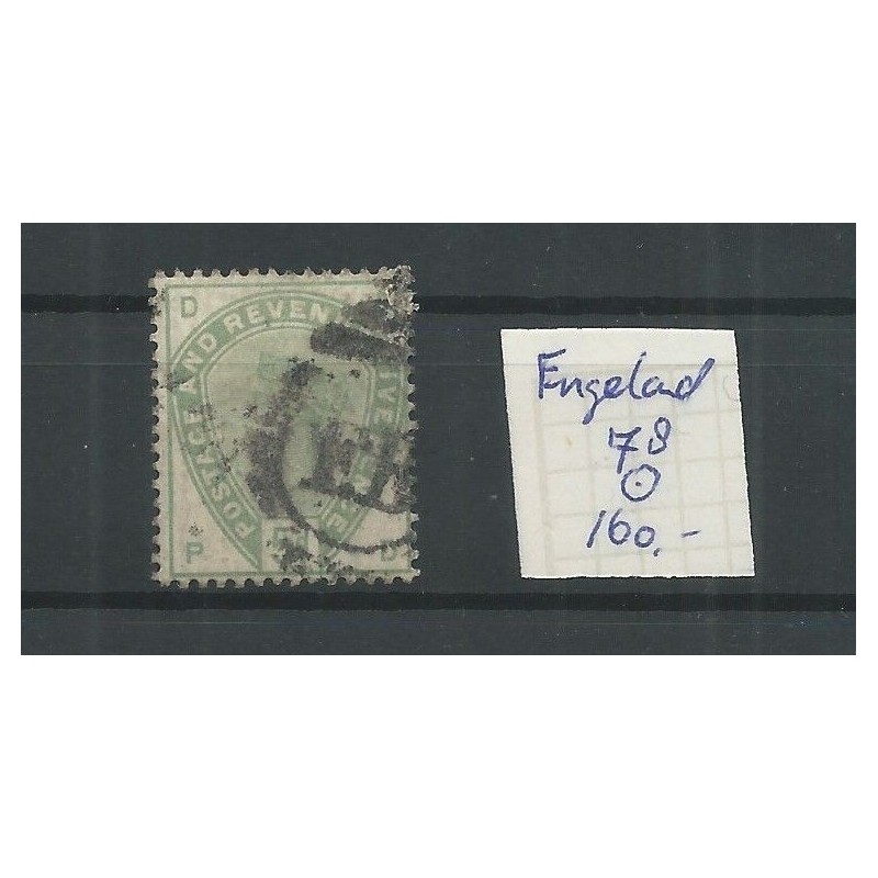 Engeland nr 78 Queen Victoria 1884 VFU/gebr CV 160 € Engeland nr 78 Queen Victoria 1884 VFU/gebr CV 160 €