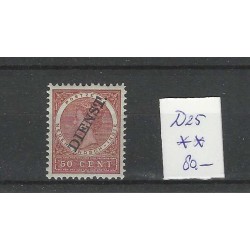 Ned. Indie D25  Dienst MNH/postfris  CV 80 €
