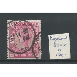 Engeland  nr 83ax Queen Victoria 1884  VFU/gebr  CV 120 €
