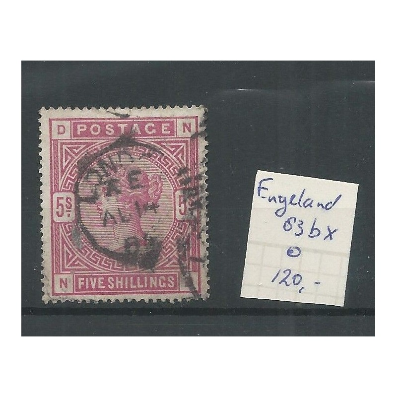 Engeland nr 83bx Queen Victoria 1884 VFU/gebr CV 120 € Engeland nr 83bx Queen Victoria 1884 VFU/gebr CV 120 €
