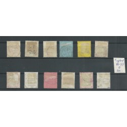 Engeland  nr 86-97 Queen Victoria 1887-1892  VFU/gebr  CV 200 €