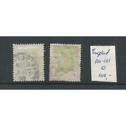 Engeland  nr 100-101 Queen Victoria 1900 VFU/gebr  CV 100 €