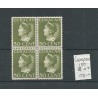 Curacao 150 Wilhelmina 50ct blok van 4  MNH/postfris CV 150 €