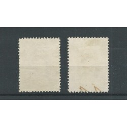 Suriname 122-123  Wilhelmina  VFU/gebr  CV  35 €