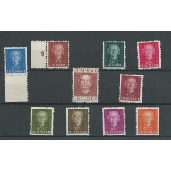 Suriname 285-294 Wilhelmina MNH/postfris  CV  55 €