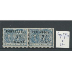 Nederland P37f/P37 paartje port MH/ongebr  CV  35 €