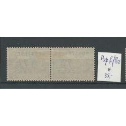 Nederland P37f/P37 paartje port MH/ongebr  CV  35 €