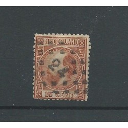 Nederland  9 met puntstempel 24 VFUgebr  CV 43 €