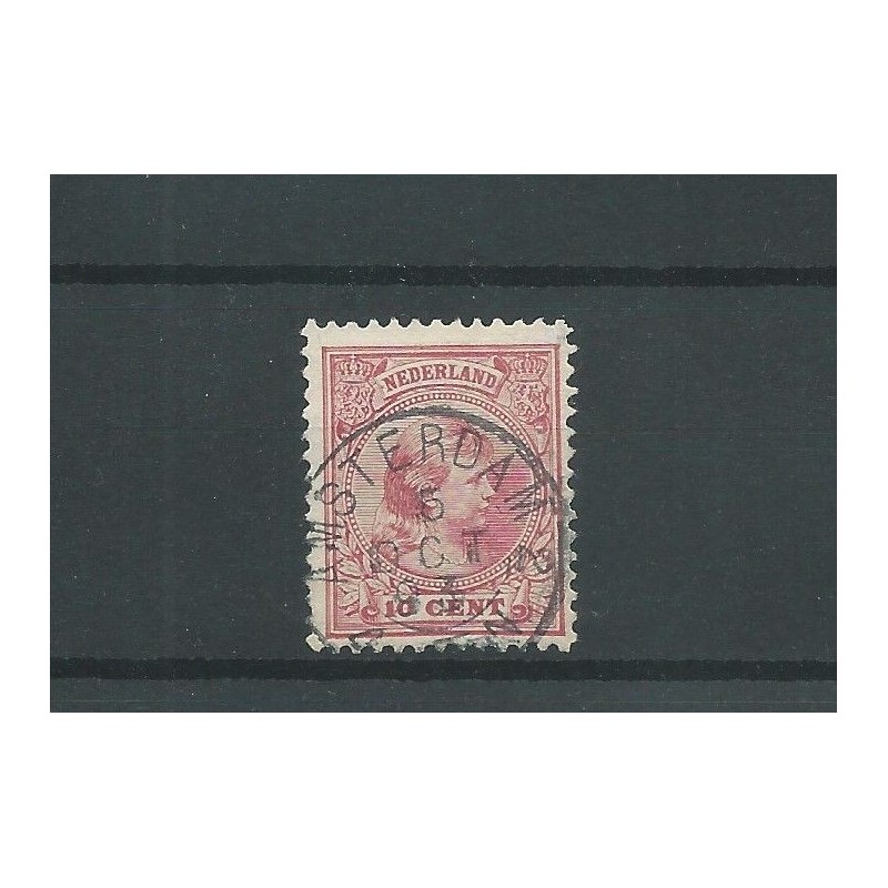 Nederland 37 "AMSTERDAM-2 1893" kleinrond VFU/gebr CV 5++ € Nederland 37 "AMSTERDAM-2 1893" kleinrond VFU/gebr CV 5++ €