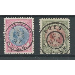 Nederland 34-48 WIlhelmina Hangend Haar  VFU/gebr CV 978 €
