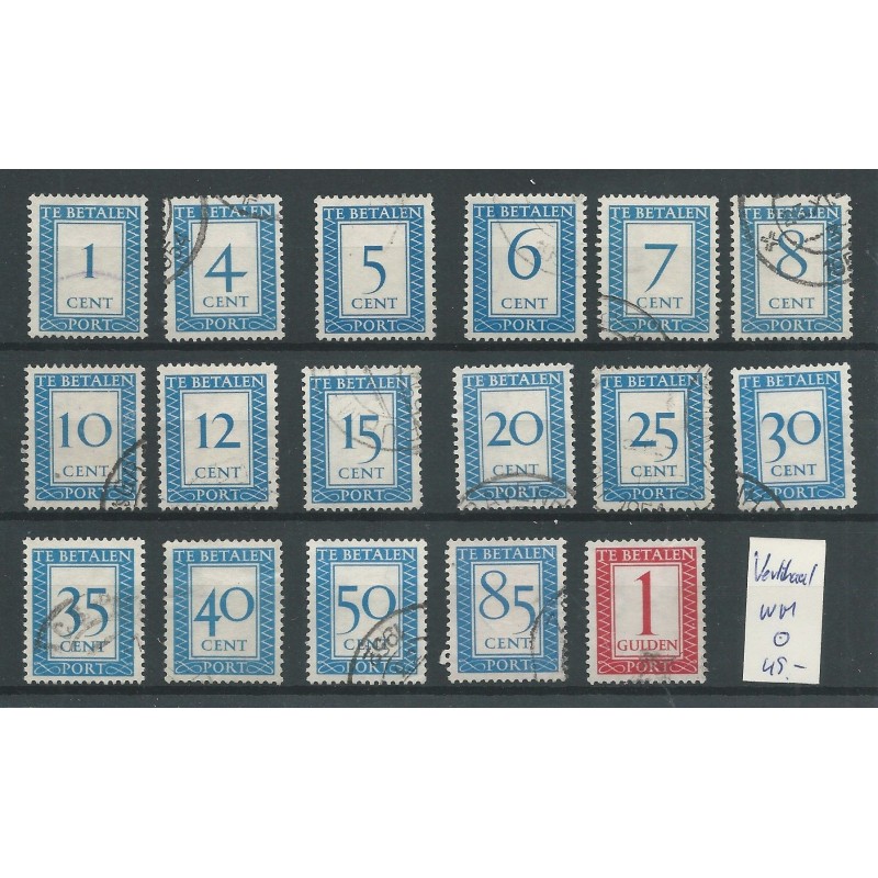 Nederland P80a-106a Vertikaal wm VFU/gebr CV 45 € Nederland P80a-106a Vertikaal wm VFU/gebr CV 45 €