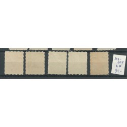 Nederland 203-207 Rode Kruis  MNH/postfris  CV  75 €