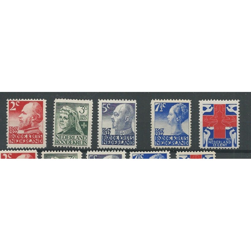 Nederland 203-207 Rode Kruis MNH/postfris CV 75 € Nederland 203-207 Rode Kruis MNH/postfris CV 75 €