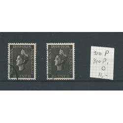 Nederland  310P &  310P1   VFU/gebr   CV 11 €