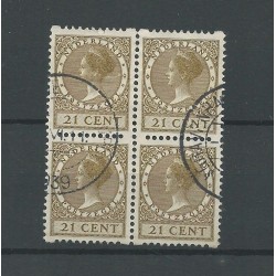 Nederland R68 Roltanding blok van 4 VFU/gebr  CV 115+ €