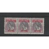 Nederland 102/102P/102 in strip van 3 MNH/postfris  CV 560 € attest !!
