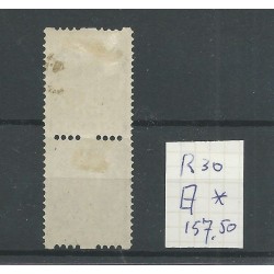 Nederland R30 paartje Tweezijdige Roltanding MH/ongebr  CV 157,5 €