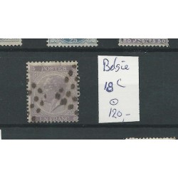Belgie  Mi 18C Koning Leopold 1 franc VFU/gebr  CV 120 €