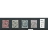 Belgie  Mi 30-35 Koning Leopold II VFU/gebr  CV 80 €
