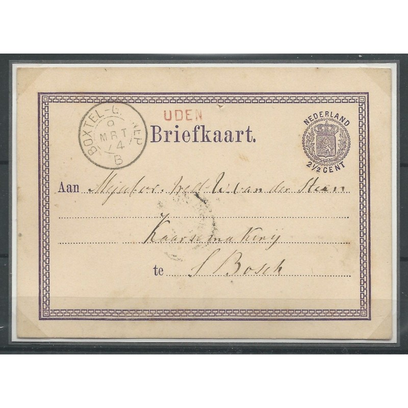 Nederland Briefkaart Uden-Den Bosch CV 67++ € Nederland Briefkaart Uden-Den Bosch CV 67++ €