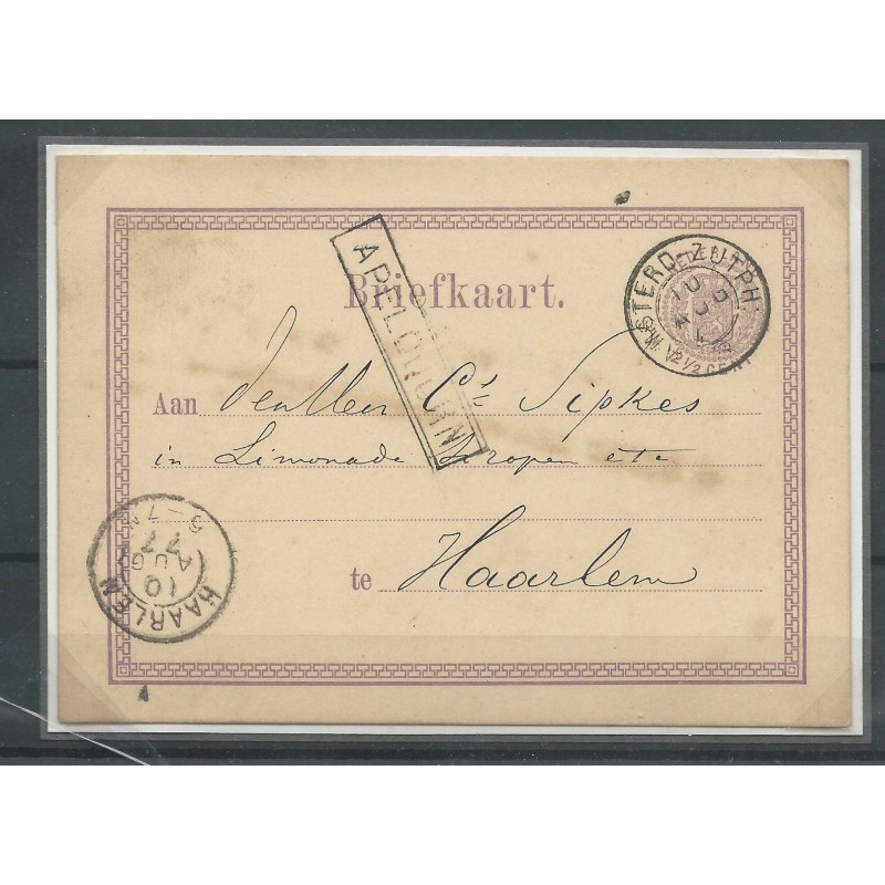Nederland Briefkaart Apeldoorn-Haarlem CV 55++ € Nederland Briefkaart Apeldoorn-Haarlem CV 55++ €