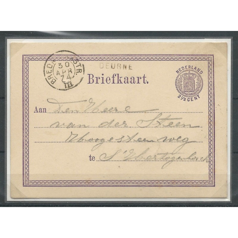 Nederland Briefkaart Deurne- Den-Bosch CV 80++ € Nederland Briefkaart Deurne- Den-Bosch CV 80++ €