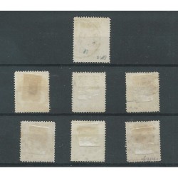 Suriname 3B-15B  Willem III 1873  VFU/gebr  CV 190 €