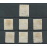 Suriname 3B-15B  Willem III 1873  VFU/gebr  CV 190 €