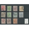 Suriname 3C-13C  Willem III 1873  VFU/gebr  CV 240 €