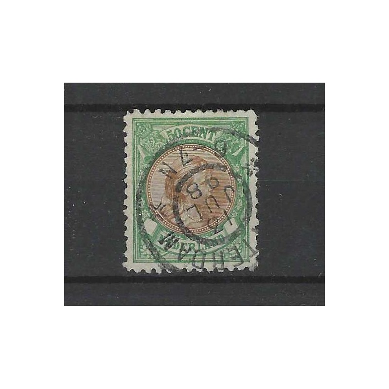 Nederland  45C  Wilhelmina 50ct  VFU/gebr CV 275 €  Certificaat !!
