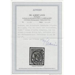 Nederland  45C  Wilhelmina 50ct  VFU/gebr CV 275 €  Certificaat !!