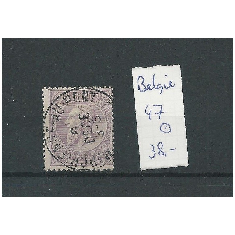 Belgie 47 Koning Leopold II VFU/gebr CV 38 € Belgie 47 Koning Leopold II VFU/gebr CV 38 €