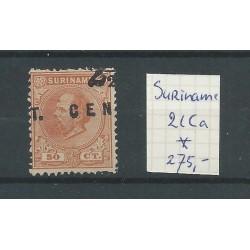 Suriname 21Ca  Hulpuitgifte  MH/ongebr  CV  550 €