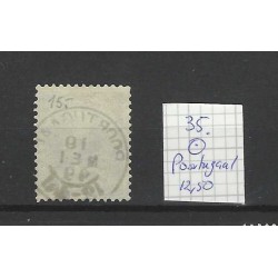 Nederland  35 Wilhelmina "POORTUGAAL 1899" kleinrond VFU/gebr CV 12,50 €