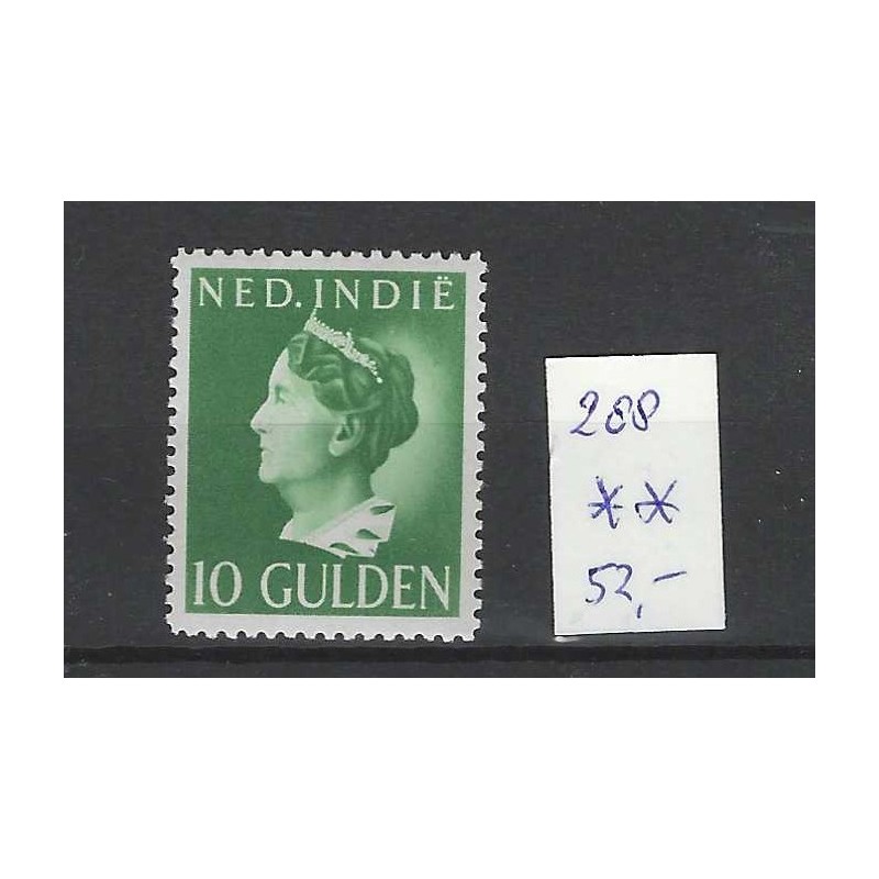 Ned. Indie  288 Wilhelmina Konijnenburg  MNH/postfris  CV 52 €