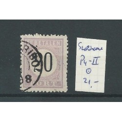 Suriname P4-II  Port 1886   VFU/gebr  CV  21 €