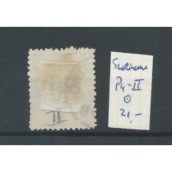 Suriname P4-II  Port 1886   VFU/gebr  CV  21 €
