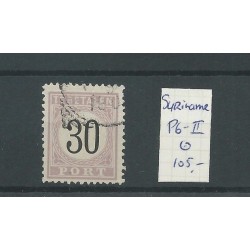 Suriname P6-II  Port 1886   VFU/gebr  CV 105 €