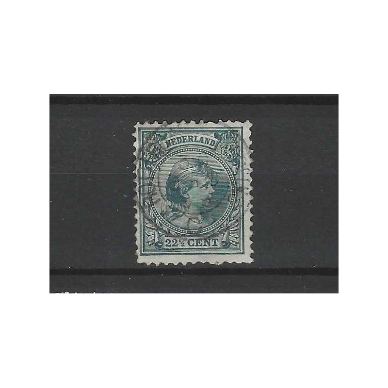 Nederland 41 Wilhelmina "ROTTERDAM-MAASSLUIS 1899" kleinrond VFU/gebr CV 90+ €