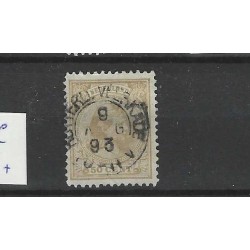 Nederland 43a Wilhelmina "ROTTER:-VEERKADE  1893" kleinrond VFU/gebr CV 48 €