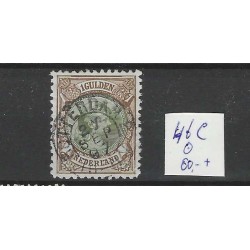 Nederland 46C Wilhelmina "ROTTERDAM-2 1897" kleinrond VFU/gebr CV 80+ €