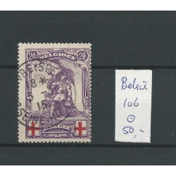 Belgie  106 Rode Kruis  VFU/gebr  CV 50 €